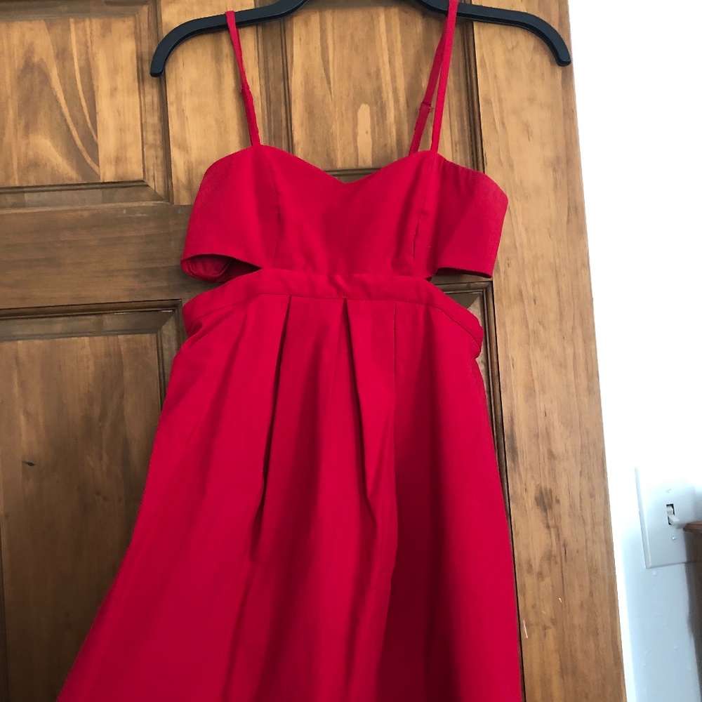 Little Red Cut Out Dress